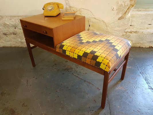 Swedish Telephone Table Bench From Tingstroms 1960s For Sale At