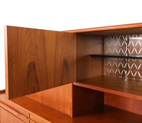 Vintage Danish Teak Highboard or Buffet, 1960s for sale at Pamono