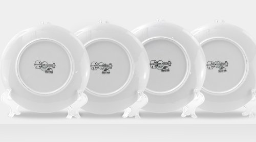 Vintage Plates from the Series Musical Instruments by Piero