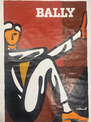SAVIGNAC BAL DES AFFICHES 1986年 トルーヴィル Affiche Bally Man de Villemot, 1986 en vente sur Pamono