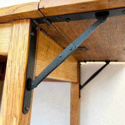 George VI Oak Drop-Leaf Desk, 1930s for sale at Pamono