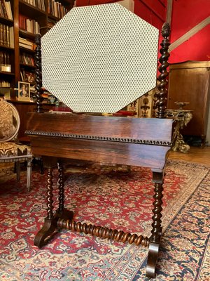 Victorian Dressing Table in Mahogany with Black Marble Top and Mercury  Mirror Glass, 1890s for sale at Pamono