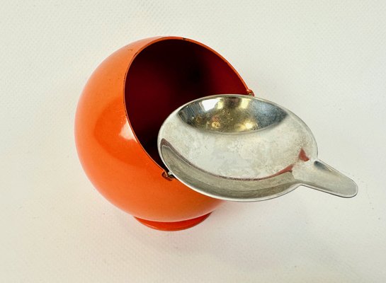 Space Age Orange Smokny Ball Ashtray by F.W. Quist, 1960s for sale