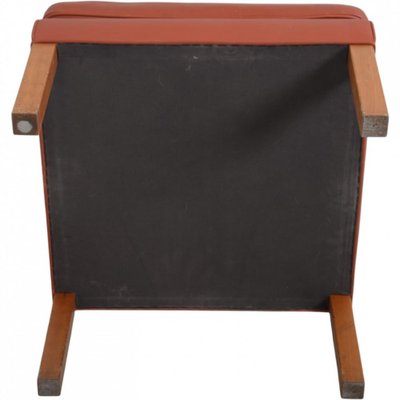 2202 Stool in Cognac Leather by Børge Mogensen, 1980s for sale at