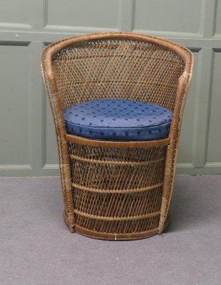 Geflochtener franzsischer Stuhl aus Bambus im Tiki-Stil, 1960er bei Pamono  kaufen