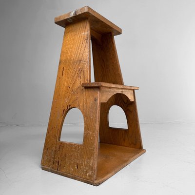 Vintage Japanese Wooden Fumidai Step Stool, 1950-1960 for sale at