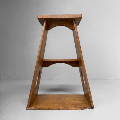 Vintage Japanese Wooden Fumidai Step Stool, 1950-1960 for sale at
