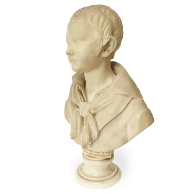 Stanga Francesco, Bust of a Child, 1837, Marble for sale at Pamono