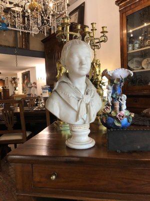 Stanga Francesco, Bust of a Child, 1837, Marble for sale at Pamono