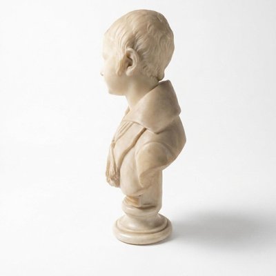 Stanga Francesco, Bust of a Child, 1837, Marble for sale at Pamono