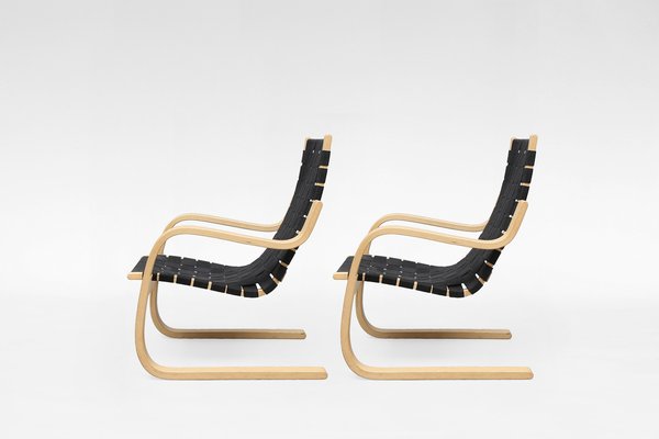 Model 406 Armchair by Alvar Aalto for Artek, 1930s, Set of 2 for