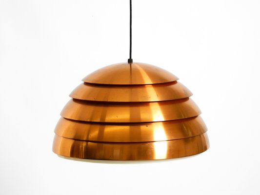 Vintage Swedish Copper Slat Pendant Lamp by Hans-Agne Jakobsson