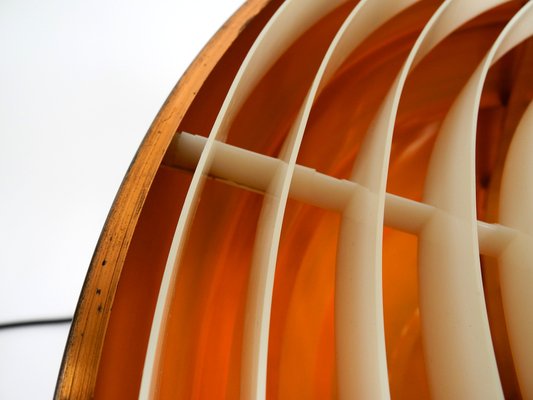 Vintage Swedish Copper Slat Pendant Lamp by Hans-Agne Jakobsson