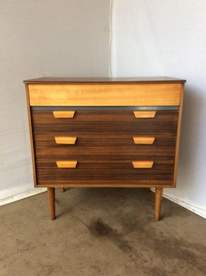 Mid Century Walnut Chest Of Drawers 1960s For Sale At Pamono