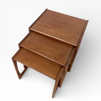 Vintage Quadrille Teak Nesting Tables from G-Plan, 1960s, Set of 3