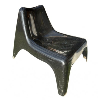 Sculptural Black and White Garden Lounge Chairs from Ikea, Set of 