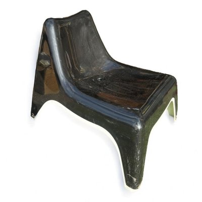 Sculptural Black and White Garden Lounge Chairs from Ikea, Set of