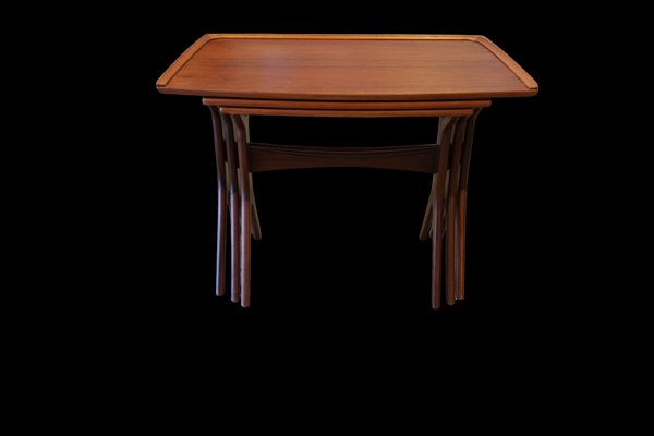 Teak Desks by Johannes Andersen for CFC Silkeborg, 1960s, Set of 3
