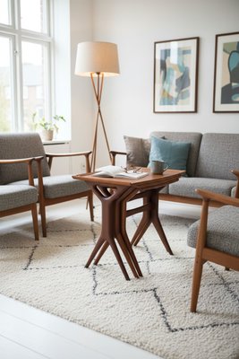 Teak Desks by Johannes Andersen for CFC Silkeborg, 1960s, Set of 3