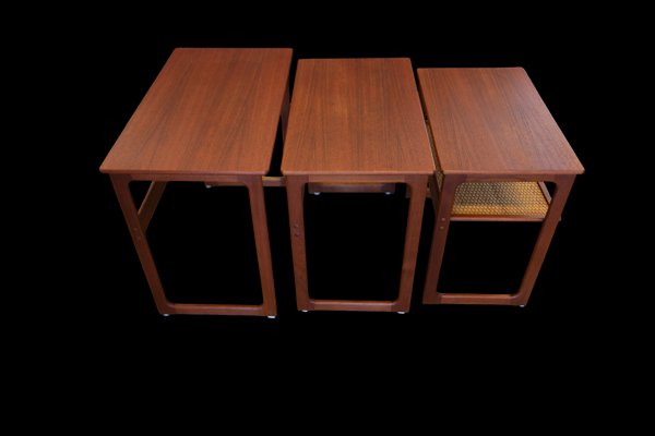 Teak Nesting Desks by Johannes Andersen for CFC Silkeborg, 1960s