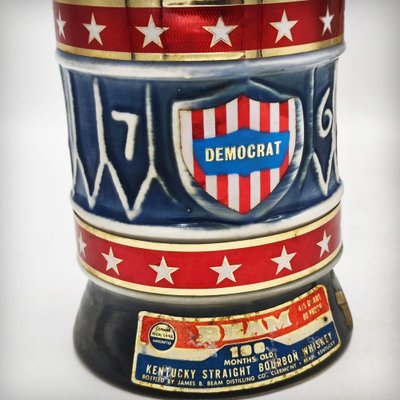 Ceramic Democratic Presidents Donkey Carafe by Jim Beam, USA