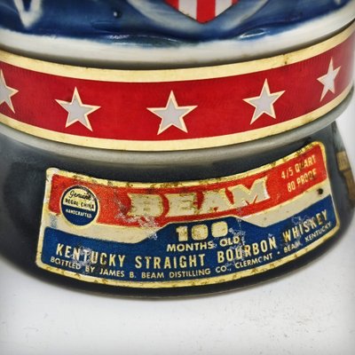 Ceramic Democratic Presidents Donkey Carafe by Jim Beam, USA