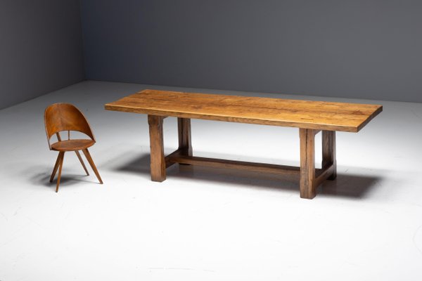 Mid-Century Brutalist Rustic Dining Table, France for sale at Pamono