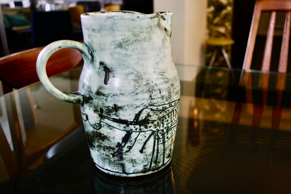 Large Vintage French Pitcher by Jacques Blin, 1950 for sale at Pamono