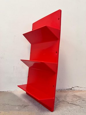 Red Kämpe Wall Shelf by Niels Gammelgaard for Ikea for sale at Pamono