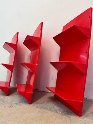Red Kämpe Wall Shelf by Niels Gammelgaard for Ikea for sale at Pamono