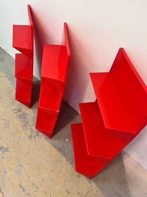Red Kämpe Wall Shelf by Niels Gammelgaard for Ikea for sale at Pamono