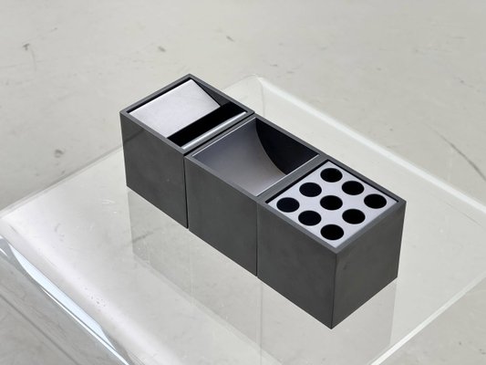 Desk Set by Bruno Munari for Danese Milano, 1980s, Set of 3 for