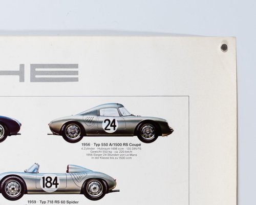 Original Porsche Poster by Ken Rush for sale at Pamono