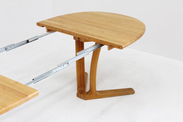 Vintage Danish Oval Extendable Dining Table from Dyrlund, 1960s