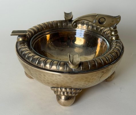 antique cigarette ashtray Art Deco Austrian Brass Ashtray with Integrated Cigarette Cutter, 1920s for  sale at Pamono