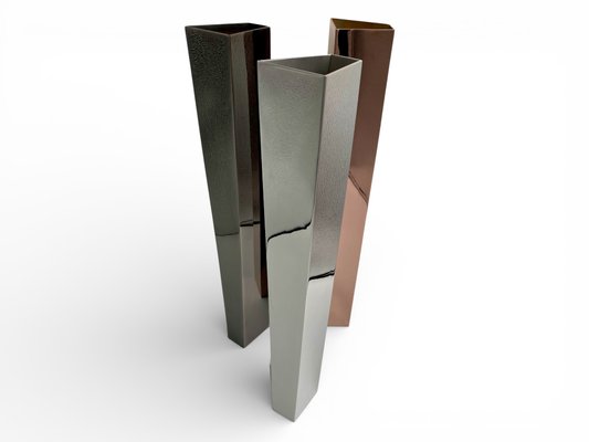 Sculptural Triptych Crevasse Vases by Zaha Hadid for Officina