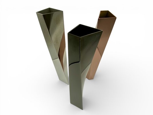 Sculptural Triptych Crevasse Vases by Zaha Hadid for Officina