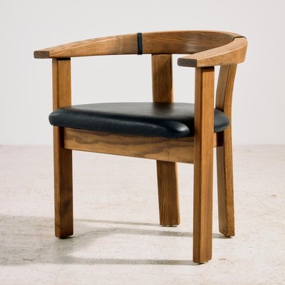 Vintage Oak Armchair by Lars Gangsø, 1970s for sale at Pamono
