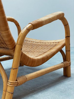 Rattan-Bambus-Sessel von Arco, Deutschland, 1960er Jahre bei Pamono kaufen