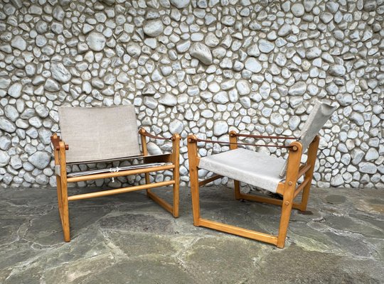 Cicada Safari Chairs by Bengt Ruda for Ikea, Sweden, 1970s, Set of