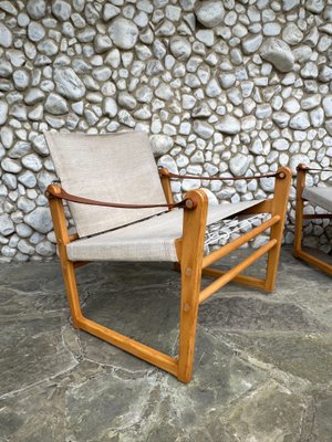 Cicada Safari Chairs by Bengt Ruda for Ikea, Sweden, 1970s, Set of Cicada Safari Chairs by Bengt Ruda for Ikea, Sweden, 1970s, Set of