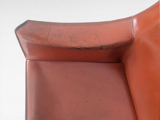 CAB 413 Chair in Cognac Leather by Mario Bellini for Cassina