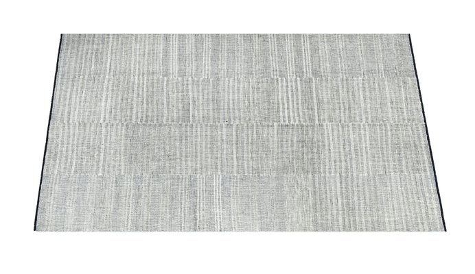 Afghan Hand-Knotted Grey Wool Kilim, 2010s for sale at Pamono