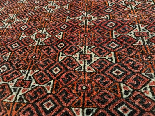 Vintage Hand-Knotted Turkmen Tekke Wool Rug, 1960s for sale at Pamono