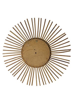 Large Vintage Rattan Mirror, France, 1960s for sale at Pamono