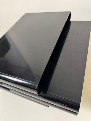 Black Magazine Rack by Giotto Stoppino for Kartell, 1970s for sale