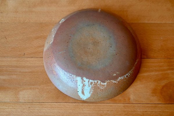 Brutalist Wabi Sabi Stoneware Plates, 1970s, Set of 10 for sale at