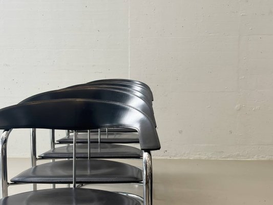 Canasta Cantilever Chairs by Arrben, Italy, 1980s, Set of 6 for