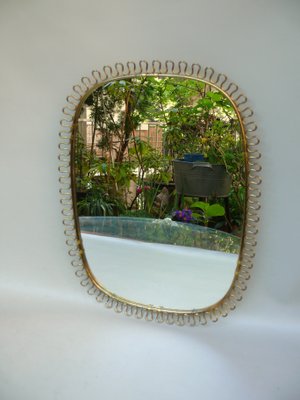 Wall Mirror by Josef Frank for Svenskt Tenn, Sweden, 1950s for Wall Mirror by Josef Frank for Svenskt Tenn, Sweden, 1950s for