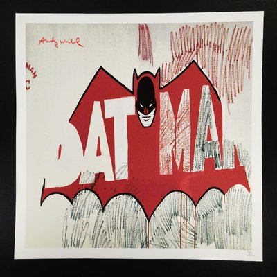 After Andy Warhol, Batman, Limited Edition Lithograph, 1980s for